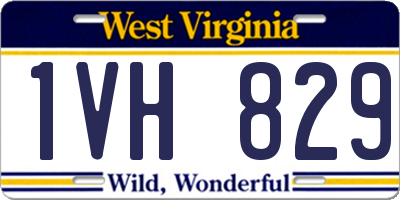 WV license plate 1VH829