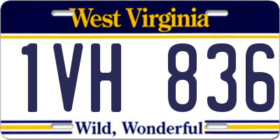 WV license plate 1VH836