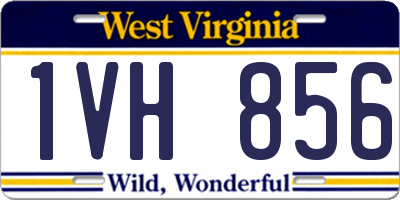 WV license plate 1VH856