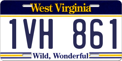 WV license plate 1VH861