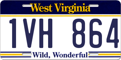 WV license plate 1VH864