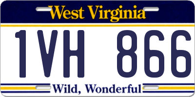 WV license plate 1VH866