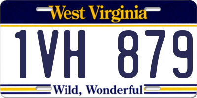 WV license plate 1VH879