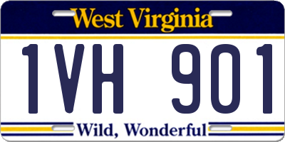WV license plate 1VH901