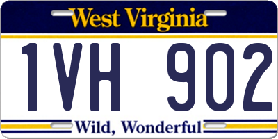 WV license plate 1VH902