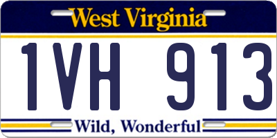 WV license plate 1VH913