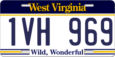 WV license plate 1VH969