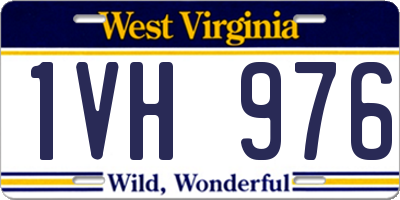 WV license plate 1VH976
