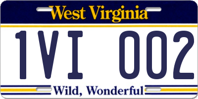 WV license plate 1VI002
