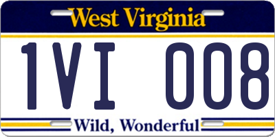 WV license plate 1VI008