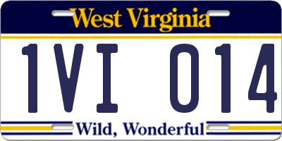 WV license plate 1VI014