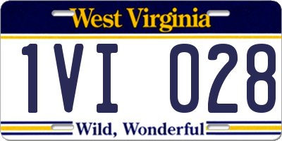 WV license plate 1VI028