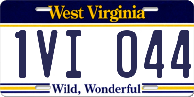 WV license plate 1VI044
