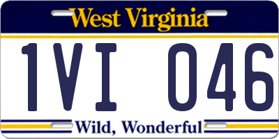 WV license plate 1VI046