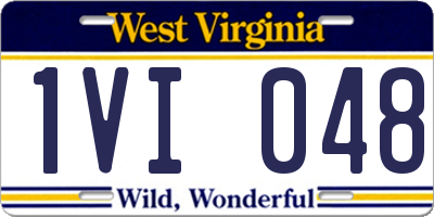 WV license plate 1VI048