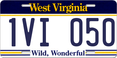 WV license plate 1VI050