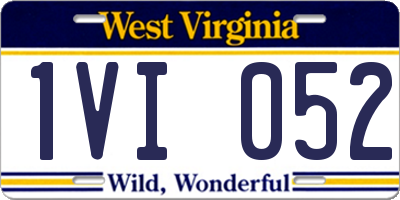 WV license plate 1VI052