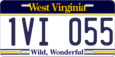 WV license plate 1VI055