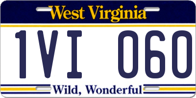 WV license plate 1VI060
