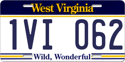 WV license plate 1VI062