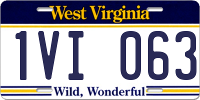 WV license plate 1VI063