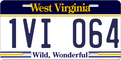 WV license plate 1VI064