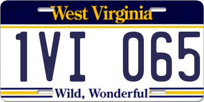 WV license plate 1VI065