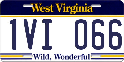 WV license plate 1VI066