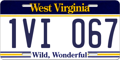 WV license plate 1VI067
