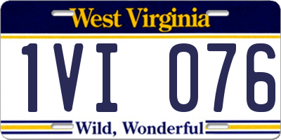 WV license plate 1VI076