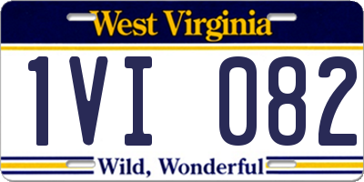 WV license plate 1VI082