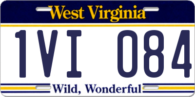 WV license plate 1VI084