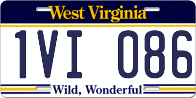 WV license plate 1VI086