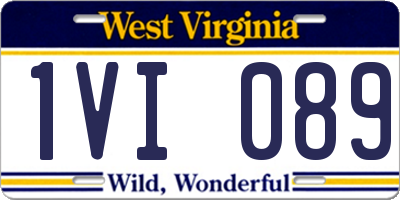 WV license plate 1VI089