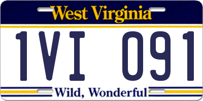 WV license plate 1VI091