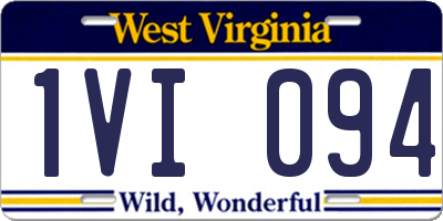 WV license plate 1VI094