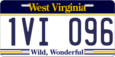WV license plate 1VI096