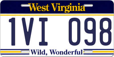 WV license plate 1VI098
