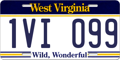 WV license plate 1VI099