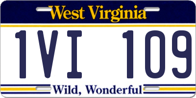 WV license plate 1VI109