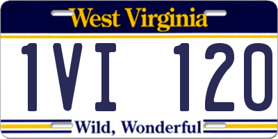 WV license plate 1VI120
