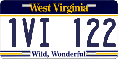 WV license plate 1VI122