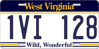 WV license plate 1VI128