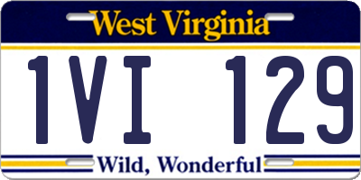 WV license plate 1VI129