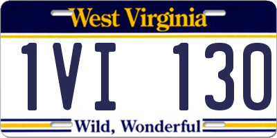 WV license plate 1VI130