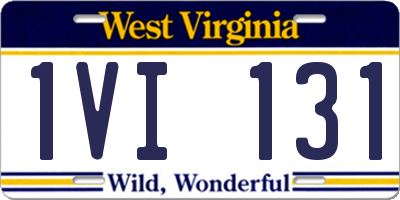 WV license plate 1VI131