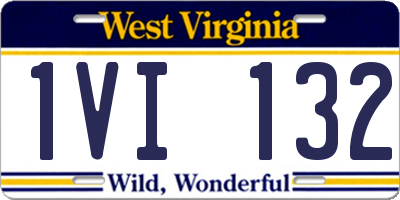 WV license plate 1VI132