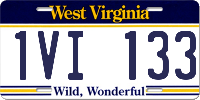 WV license plate 1VI133