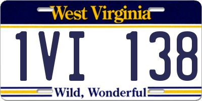 WV license plate 1VI138