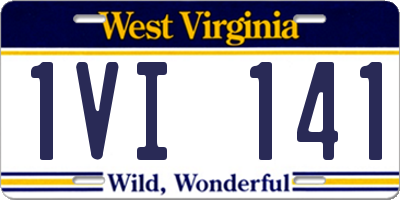 WV license plate 1VI141